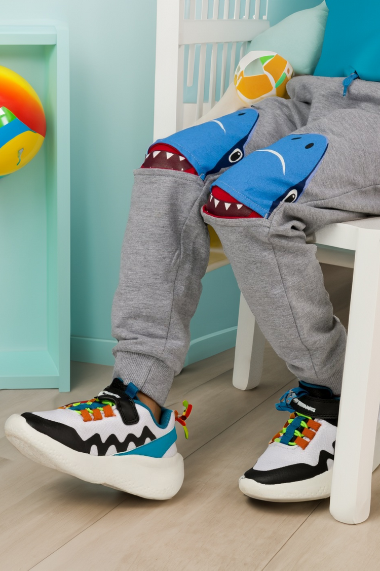 Toddler Boys 3D Knee Shark Pants