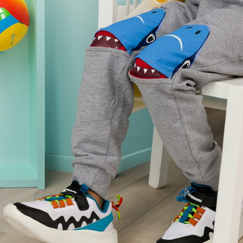 Toddler Boys 3D Knee Shark Pants