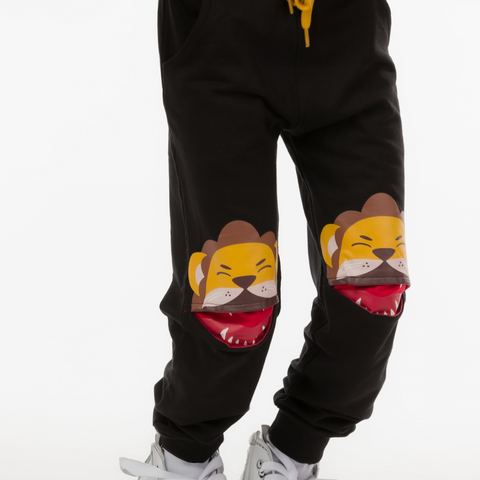 Toddler Boys 3D Knee Lion Pants