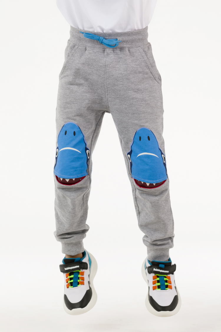 Toddler Boys 3D Knee Shark Pants