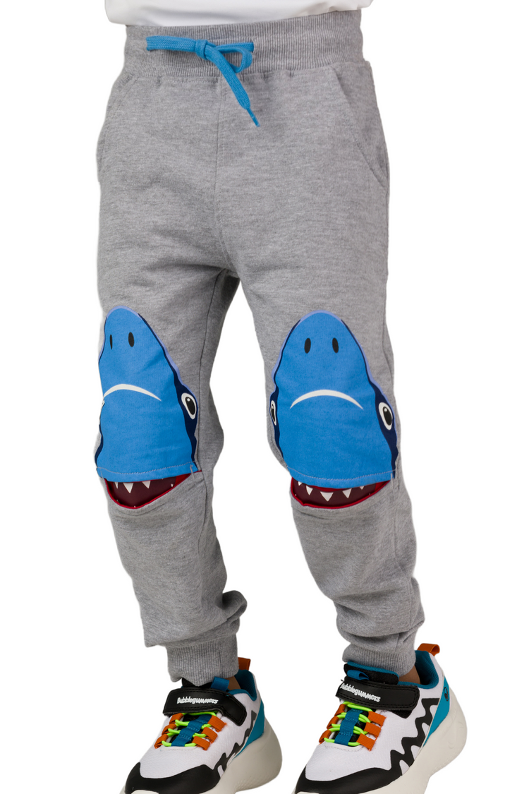 Toddler Boys 3D Knee Shark Pants