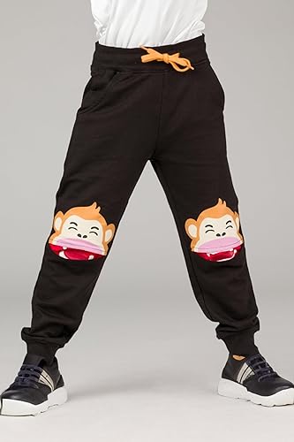 Toddler Boys 3D Knee Monkey Pants